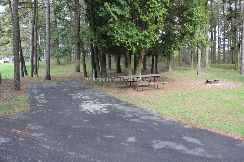Campsite 032 in KohlerAndrae State Park Campground at KohlerAndrae State Park, Wisconsin